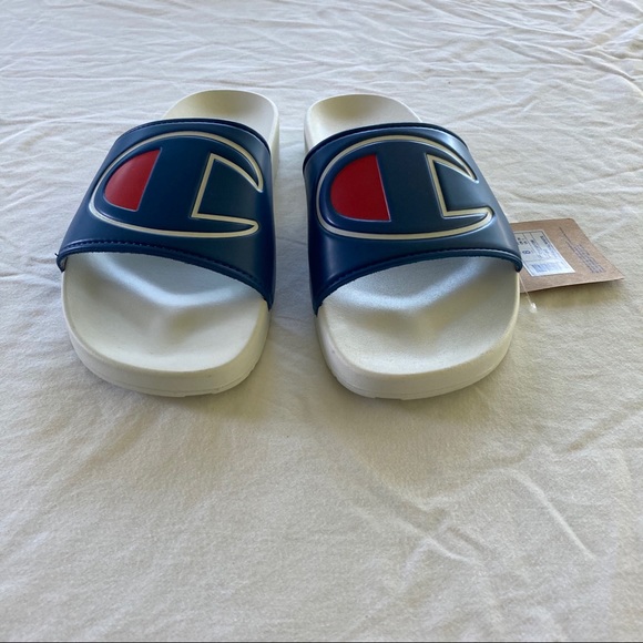 Men’s Champion Royal/White Slides - Picture 3 of 7